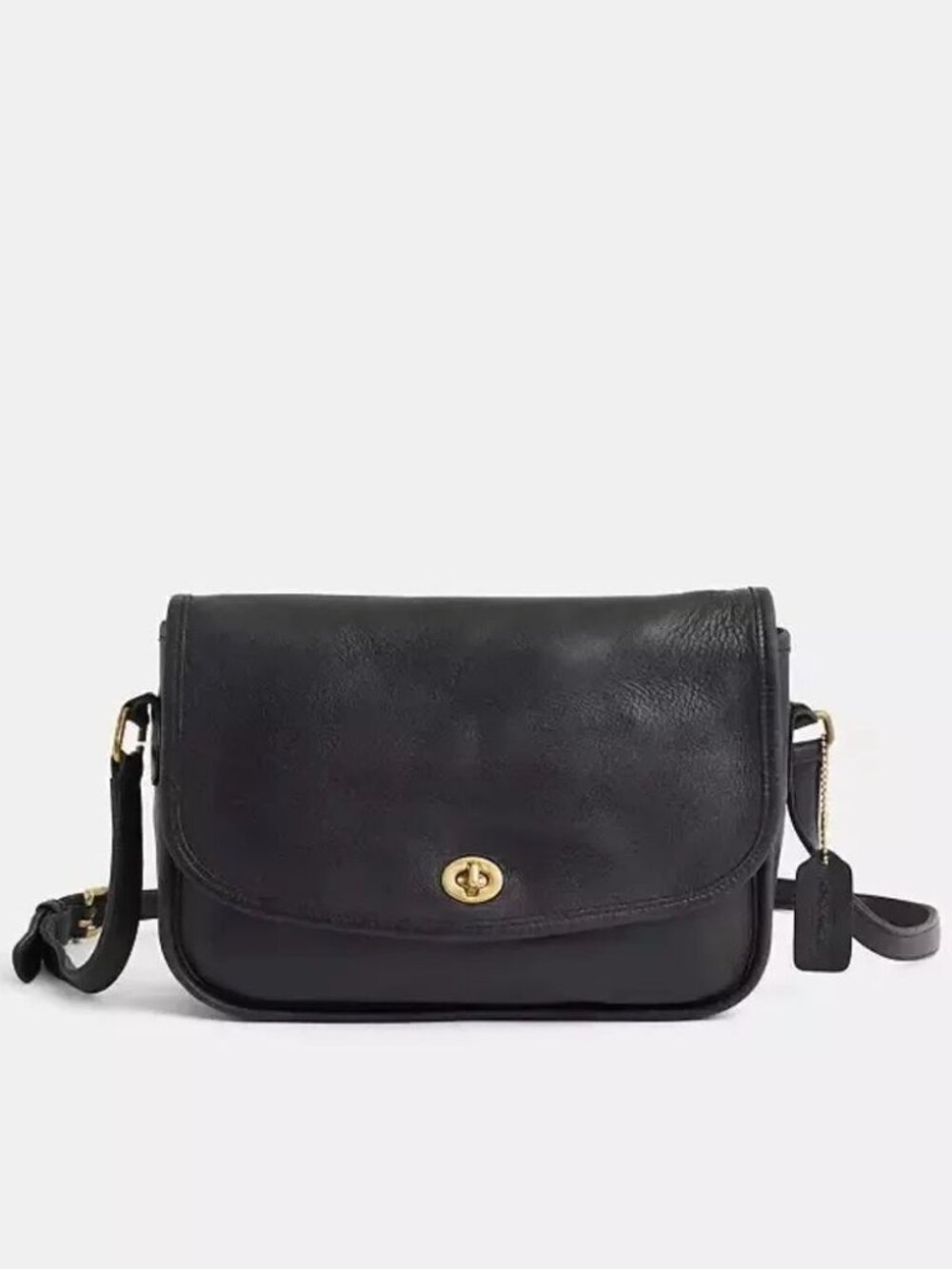COACH Vintage Y2K City Bag 9790 Black Leather Legacy Shoulder Crossbody Saddleba